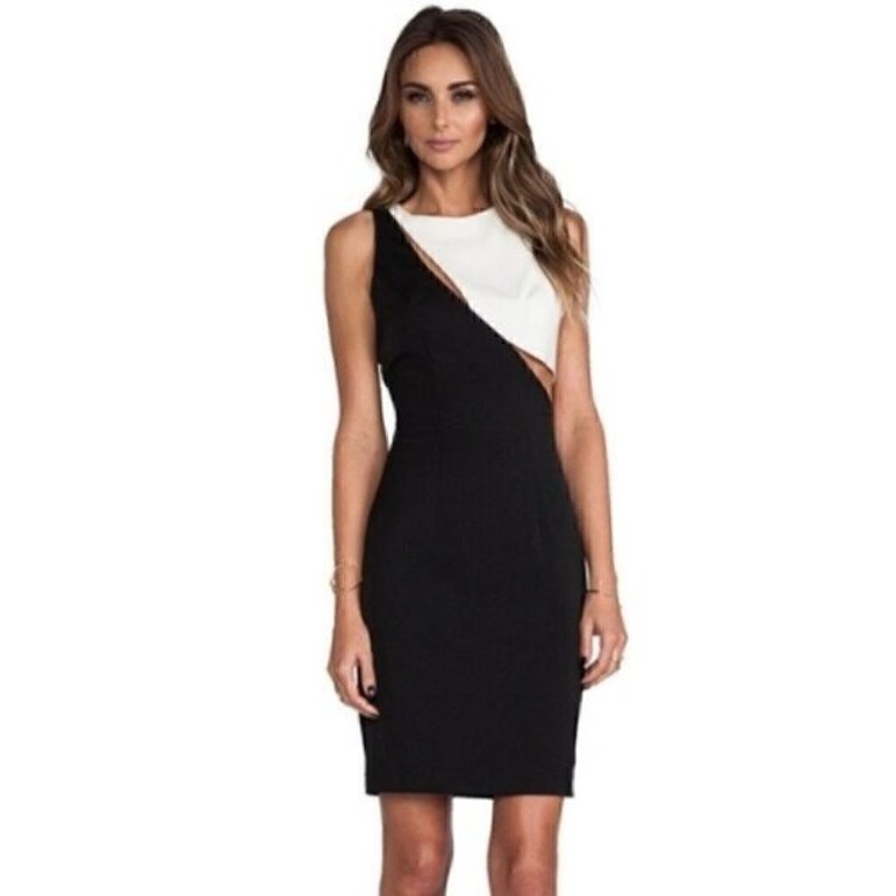 Lovers + Friends x Monica Rose Westville Mini Dress XS Cut Out Revolve Party